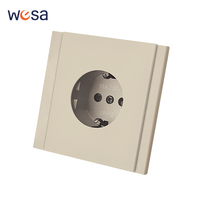 Enchufe de Pared WESA 16A, 1 Tomacorriente, Estándar Europeo Schuko, Diseño Moderno y Lujoso