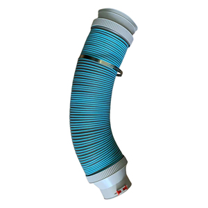 Tubo de PE absorbente de sonido elástico <span class=keywords><strong>TPV</strong></span> azul de alta calidad, piezas de conexión de extremo de aire fresco para mangueras de ventilación de electrodomésticos - Product Image 1