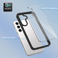 Pabrik grosir TPU buram tahan guncangan Panel PC transparan casing ponsel untuk Samsung Galaxy S25/S24 mencakup es hijau 7 warna