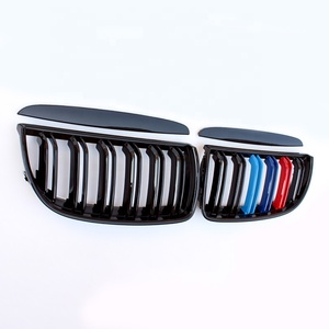 M3 style E90 gril de pare-chocs avant pour <span class=keywords><strong>BMW</strong></span> <span class=keywords><strong>série</strong></span> 3 E90 <span class=keywords><strong>M</strong></span> couleur double latte ligne style 2005-2008 - Product Image 3