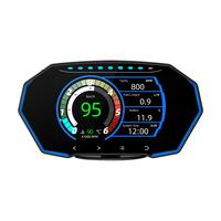 2022 Auto électronique design moderne HUD F11 voiture OBD2 jauge Hud tpms affichage OBD2 multi-interface smart Gauge
