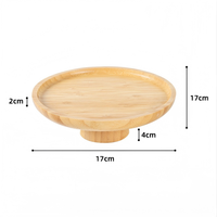Plateau de service minimaliste rétro en bambou pour le salon, idéal pour la présentation de desserts et le rangement de fruits domestiques (vente en gros)
