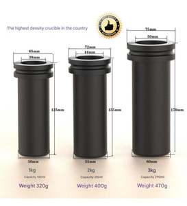 Four de fusion de métaux à induction pour l'or, le cuivre, l'argent, l'aluminium, résistant aux hautes températures - Product Image 5