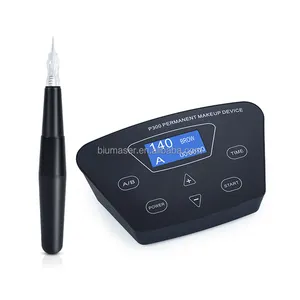 HotSale Biomaser Black Dermografo P300 Fuente de alimentación Lip PMU Tattoo Machine Pen Set Ceja Microblading Máquina de maquil