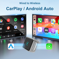 Adaptador Inalámbrico CarPlay 2 en 1 Portátil Kowankit K6 MINI Compatible con Android/iPhone, Dongle USB Universal