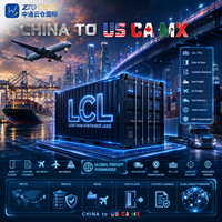 Transitaire maritime Chine-USA-Mexique : Service économique de livraison porte-à-porte pour marchandises générales par LCL, voie maritime et aérienne