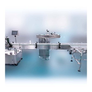 Máquina automática de llenado de líquido de vinagre de licor desinfectante de manos con Alcohol para la industria química con equipo de etiquetado de tapado - Product Image 3