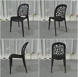 Silla de Jardín Nórdica Apilable, Económica y Colorida para Exteriores, Silla de Plástico Moderna para Cafetería - Product Image 2