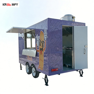 CE DOT Certified Factory Direct Fast Food Trailer Stainless Steel Chassis Complete For ODM Hot <b>Dog</b> Street Mobile Kitchen - Product Image 5
