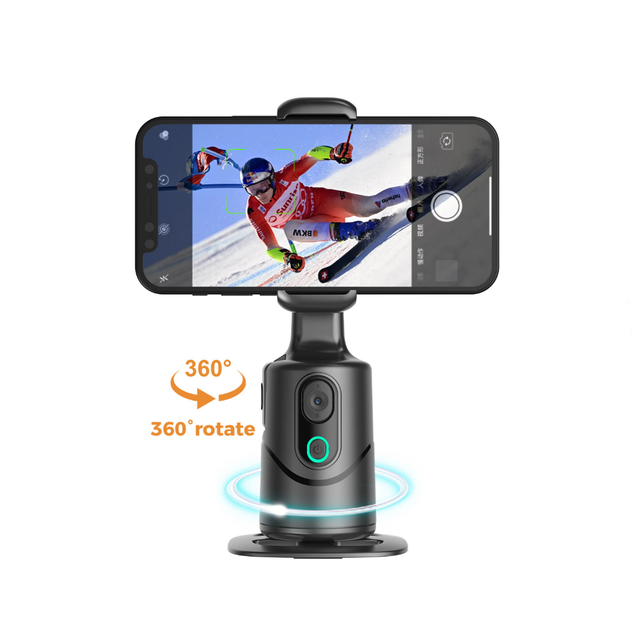 Q12 Sport 360 Degree Rotation AI Face Tracking Phone Gimbal Stabilizer Auto Anti Shake Smart Selfie Stick Wireless Remote Tripod