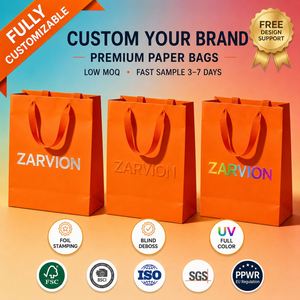 <b>Luxury</b> Embossed Kraft Paper <b>Gift</b> <b>Bags</b> with Ribbon Drawstring Closure Recyclable for Jewelry Cosmetics Premium Brand Packaging - Product Image 4