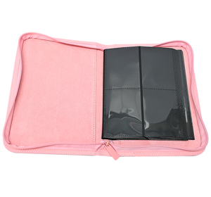 Álbum <span class=keywords><strong>de</strong></span> Cartas Coleccionables <span class=keywords><strong>de</strong></span> Cuero PU Rosa 2*2 con Bolsillos Duraderos y Cierre, Apto para Cartas Estándar - Product Image 5