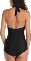 Maillot de bain de maternité personnalisé une pièce, très extensible, col en V, pour la grossesse, style halter, tenue de plage