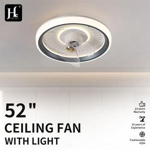 Ventilador de Techo Moderno para Oficina en Casa con Luz, Motor DC Oculto, 6 Velocidades, LED, Bajo Perfil, Silencioso, Control Remoto Inteligente Integrado - Product Image 3