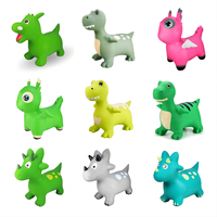 Jouet en caoutchouc le plus chaud jouet gonflable de haute qualité trémie pour animaux enfants trémie de cheval gonflable préférée avec boîte de couleur