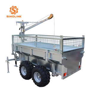 Prolongateur de bûche de remorque en acier revêtu de puissance 1.5mm Prise réglable en hauteur 400mm - Product Image 2