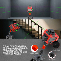 Niveau laser professionnel portable 16 lignes haute précision, niveau laser multi-lignes 360°