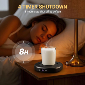 Cup Warmer Usb Coffee Electric Cooler and Car Mug Candle With <b>Battery</b> <b>Operated</b> Smart Wireless Heated - Product Image 3