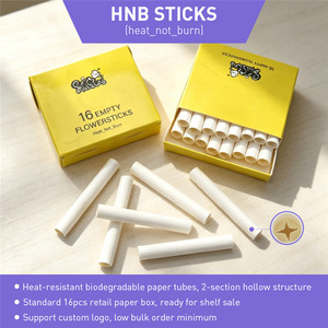 Tobacco Sticks Yellow Paper Flowersticks <b>Box</b> Empty Smoking Accessories 16 Count HNB sticks - Product Image 2