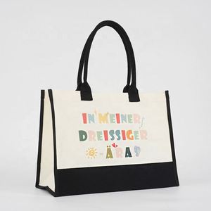 Sac fourre-tout en toile pour femme, idéal pour la plage, avec couche de lamination, sacs fourre-tout vierges personnalisables avec logo estampé à chaud - Product Image 1