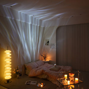 <span class=keywords><strong>Lámpara</strong></span> Proyector de Atmósfera Romántica con Proyección de Cielo Estrellado y Remolino, Regalo Creativo para Dormitorio, Proyector de Aurora Boreal para Dormir - Product Image 3