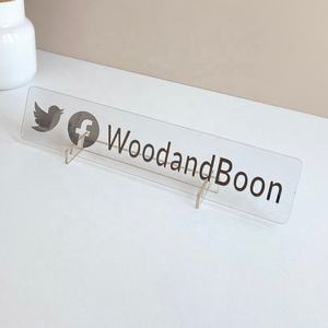 Placa de icono de medios sociales de acrílico personalizada-<span class=keywords><strong>Facebook</strong></span> <span class=keywords><strong>Instagram</strong></span> TikTok Logo para salón de negocios tienda agencia de viajes accesorios de exhibición - Product Image 3