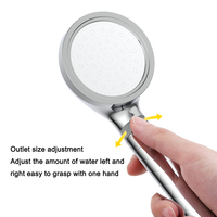 PROMO EXCEPTIONNELLE Douchette Pluie Haute Pression Réglable Éliminateur de Chlore Écologique Finition Chrome Poli Plastique ABS Usage Hôtelier