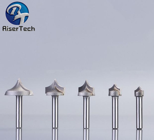 Khắc 6mm 8mm <span class=keywords><strong>CNC</strong></span> Máy chế biến gỗ ovolo nửa vòng <span class=keywords><strong>Router</strong></span> bit phay cắt Công cụ chế biến gỗ khoan bit - Product Image 6