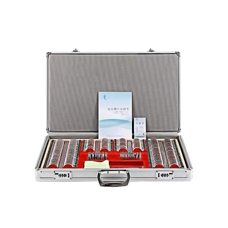 Wholesale Price Ophthalmic Instrument Optometry Optical Trial Lens Set Case