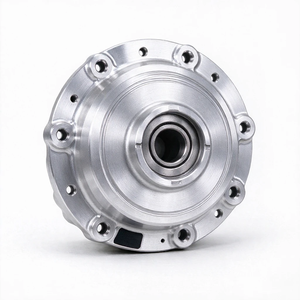 Brida de cubo de rueda de aluminio mecanizada por CNC personalizada OEM, cubierta de cubo de rueda de alta precisión con rodamiento para piezas modificadas de motocicletas y automóviles - Product Image 2