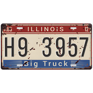 Placa de Matrícula Personalizada en Relieve Estilo Vintage, Tamaño Estadounidense, Lámina de Aluminio, Placa de Número de Auto para Decoración Automotriz - Product Image 2