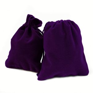 Sac de rangement pour bijoux en velours exquis, logo personnalisé, petite pochette à cordon pour pierres précieuses, montres, emballages de bijoux recyclables - Product Image 4