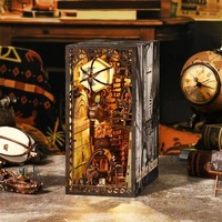 Kit de bricolage maison en bois 3D personnalisée à succès : Mini maison de poupée éclairée par LED à assembler, jouet éducatif pour les 8 ans et plus