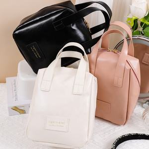 Trousse de maquillage personnalisée trousse de toilette portable en cuir PU imperméable trousse de maquillage de voyage brosse multifonctionnelle sac cosmétique pour les femmes - Product Image 4