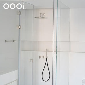 Juego de ducha fría y caliente dorado cepillado de gama alta, juego de grifo de ducha de lluvia antihuellas oculto para Baño - Product Image 4