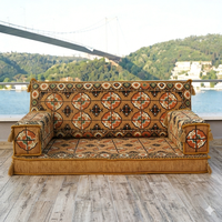 Ensemble de canapés modulaires arabes personnalisables, style turc, gain de place, pour balcon, patio, chambre d'amis