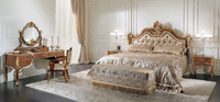 Offre Spéciale Villa Palace Style français Designs classiques Cadre en bois sculpté Ensemble de chambre à coucher de luxe King