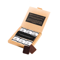 Boîte de chocolat vide de luxe personnalisée boîtes de biscuits en papier cadeau boîte d'emballage de barre de chocolats