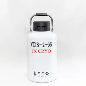 Portable Cryogenic Dewar Flask Semen Storage Container YDS-2-35 For Artificial Insemination