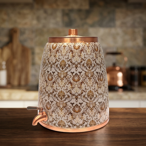 Distributeur d'eau en cuivre avec motif décoratif pour usage domestique - Product Image 4
