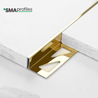 Profilés de carrelage en acier inoxydable 304, épaisseur 0,8 mm, profil en U moderne, finition miroir/brossée, durable pour appartement