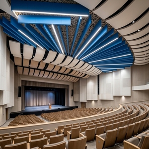 Plafond acoustique suspendu pour bureau, centre commercial, grand espace - Product Image 4