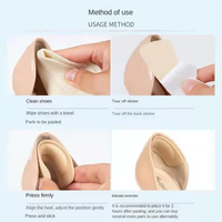 Coussinets adhésifs souples de qualité supérieure en forme de papillon pour talons hauts et chaussures amples, prévention des frottements du pied