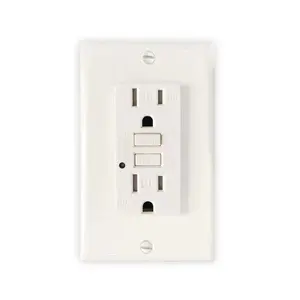 American socket us wall outlet weather resistant duplex self test tr wr gfci receptacle outdoor outlet