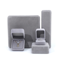 Boîte à bijoux en cuir personnalisée, emballage de luxe pour bagues, présentoir à bijoux, boîte à colliers en velours, avec logo