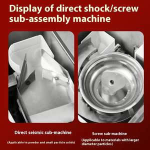 Machine d'emballage automatique à vis matériel de poudre Granule de poids quantitatif remplissant les aliments dans des sacs en plastique Stock disponible - Product Image 2