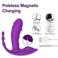 3-in-1 Mini-Dildo mit Klitoris-Saugfunktion und G-Punkt-Stimulation, Tragbare Höschen mit App-Fernbedienung, Vibrator IPX7 Wasserdicht USB-Aufladbar