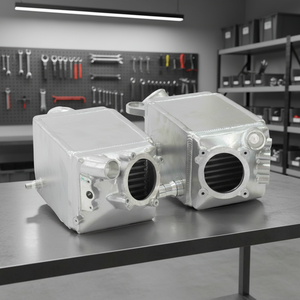 Placa de Radiador de Alumínio JSY para Upgrade de Performance com Design de Colmeia <span class=keywords><strong>Intercooler</strong></span> para BMW M5 M6 F10 <span class=keywords><strong>F12</strong></span> F13 - Product Image 2