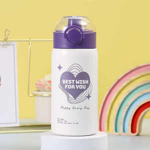 Cute Portable Modern Stainless Steel Vacuum Insulated Leakproof <b>Straw</b> <b>Cup</b>-Business Gift - Product Image 6