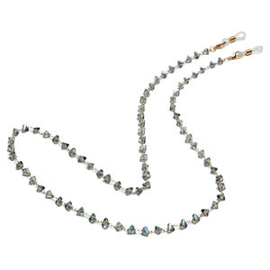 Chaîne de <span class=keywords><strong>lunettes</strong></span> en cristal en diamant plaqué or, perles triangulaires, accessoires de <span class=keywords><strong>lunettes</strong></span>, collier de <span class=keywords><strong>lunettes</strong></span> de soleil en cristal - Product Image 4